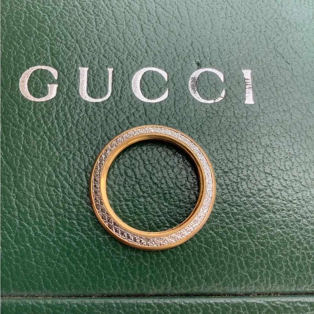 Gucci gold/ silver “ Diamond cut” bezel ⭐️